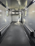 8.5X42TA Silver Race Ready Gooseneck Trailer | Living Quarters