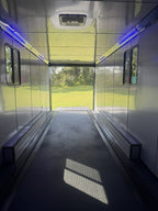 8.5X42TA Silver Race Ready Gooseneck Trailer | Living Quarters