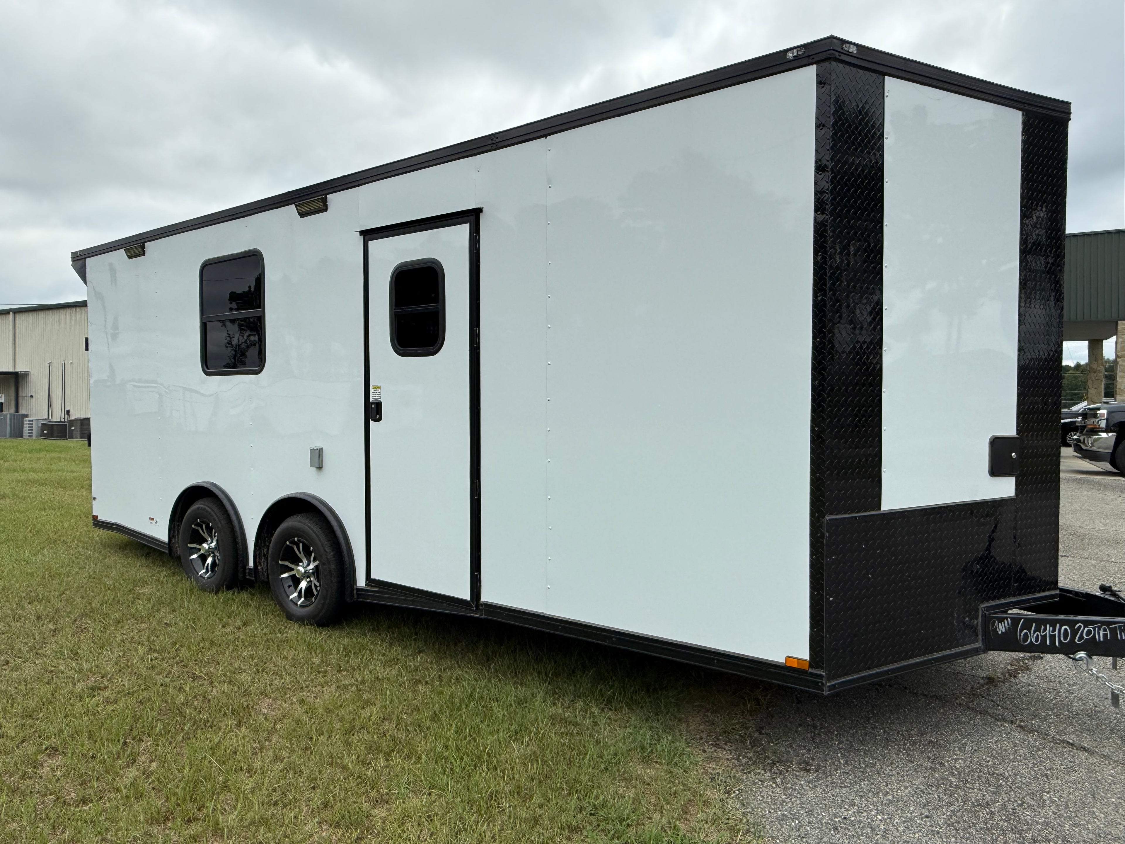 8.5X20TA White Race Ready Trailer