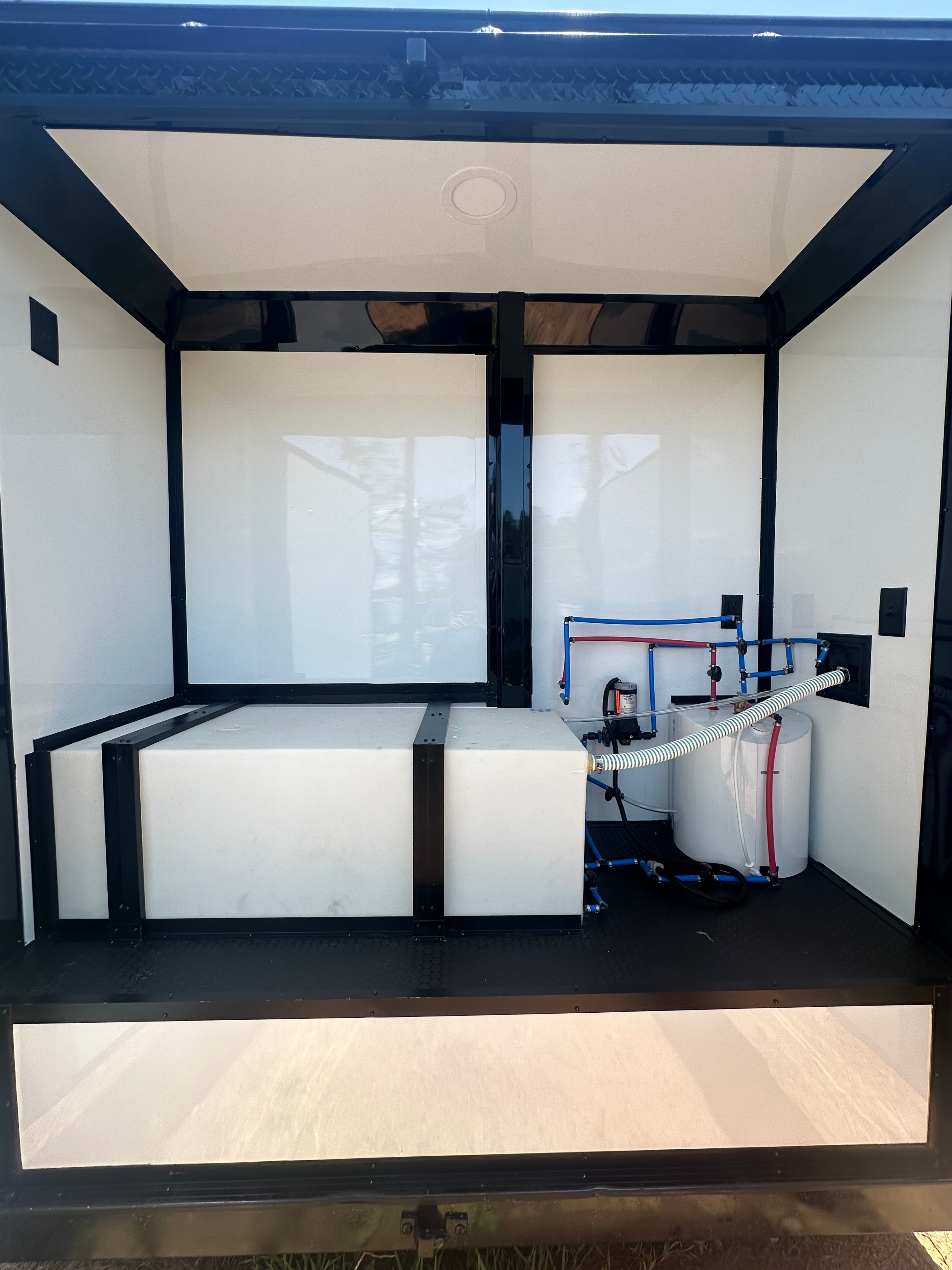 7X12TA Purple Dog Grooming Trailer