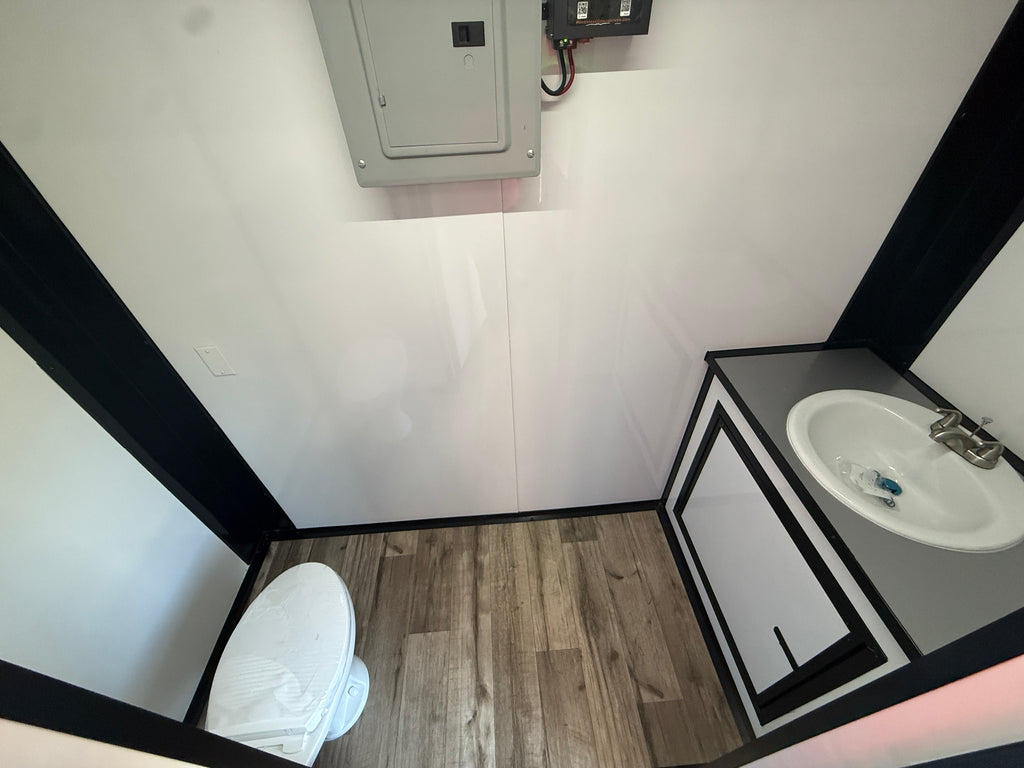 Remolque de oficina blanco de 8.5x18