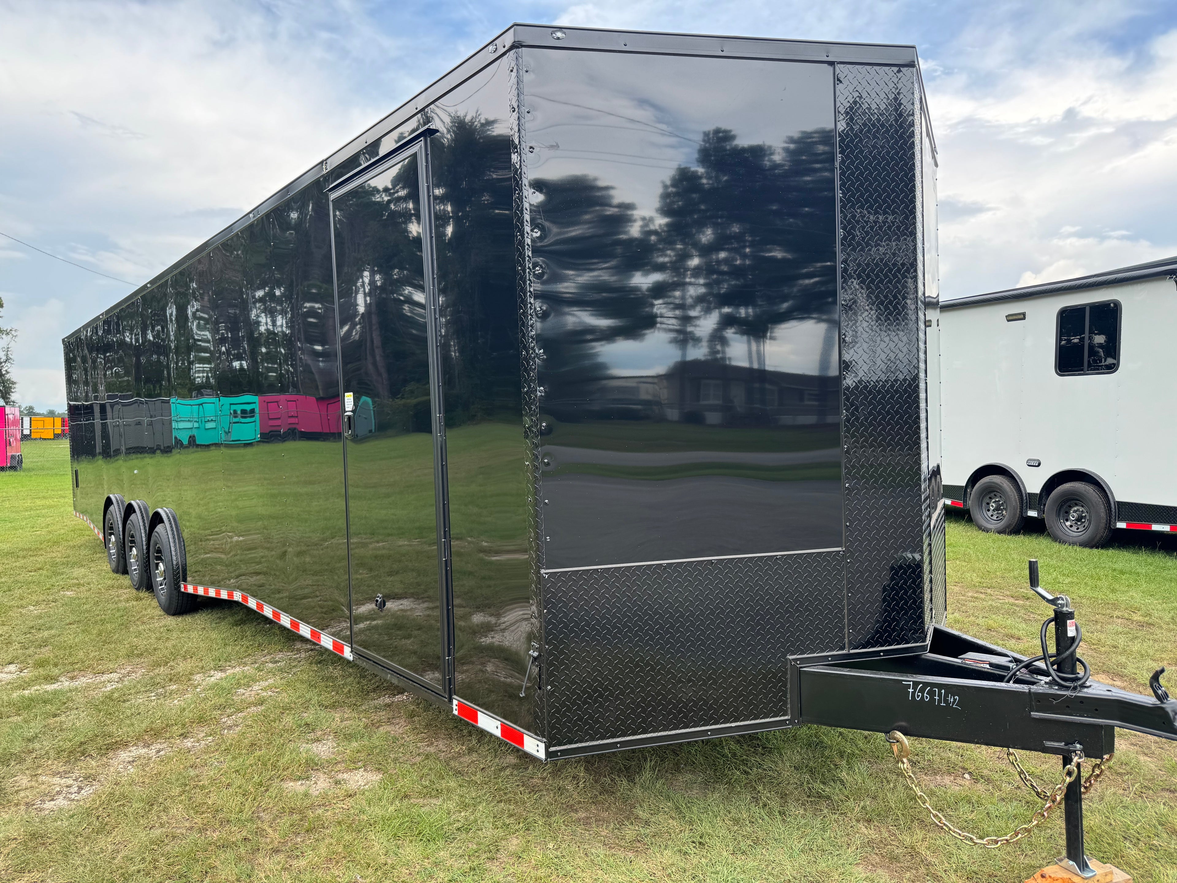 8.5X36TTA5 Black Car Hauler Trailer