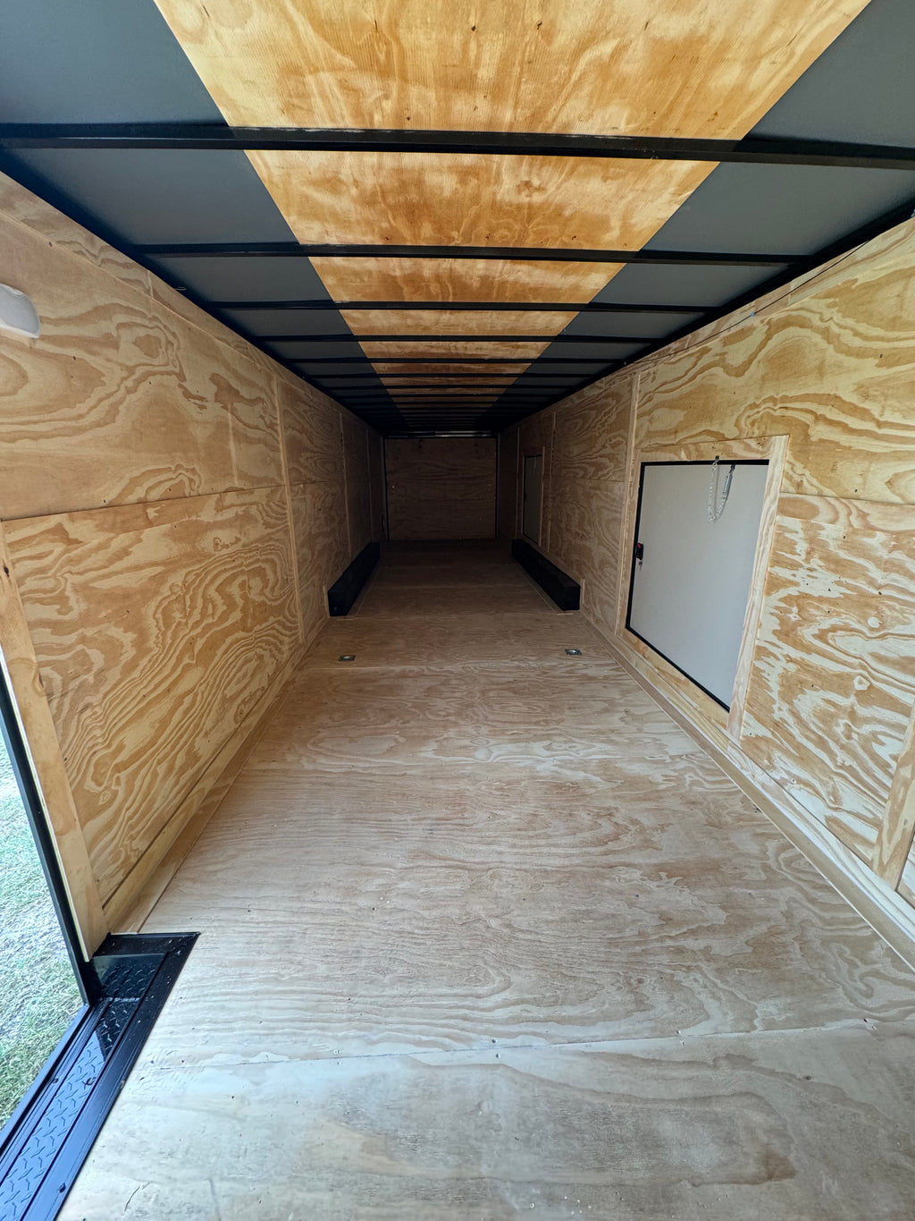 8.5x36TTA5 Black Enclosed Car Hauler Trailer — image 3 of 9