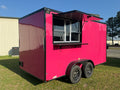 7X14TA Pink Concession Trailer