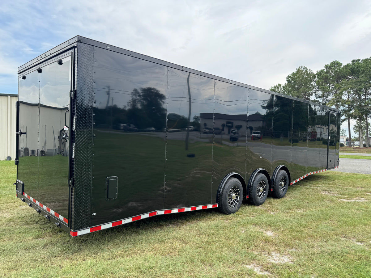 8.5X36 Black Car Hauler Trailer with ETRACK
