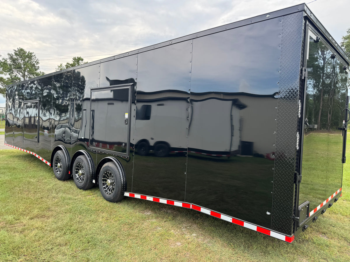 8.5x36TTA5 Black Enclosed Car Hauler Trailer — image 6 of 9