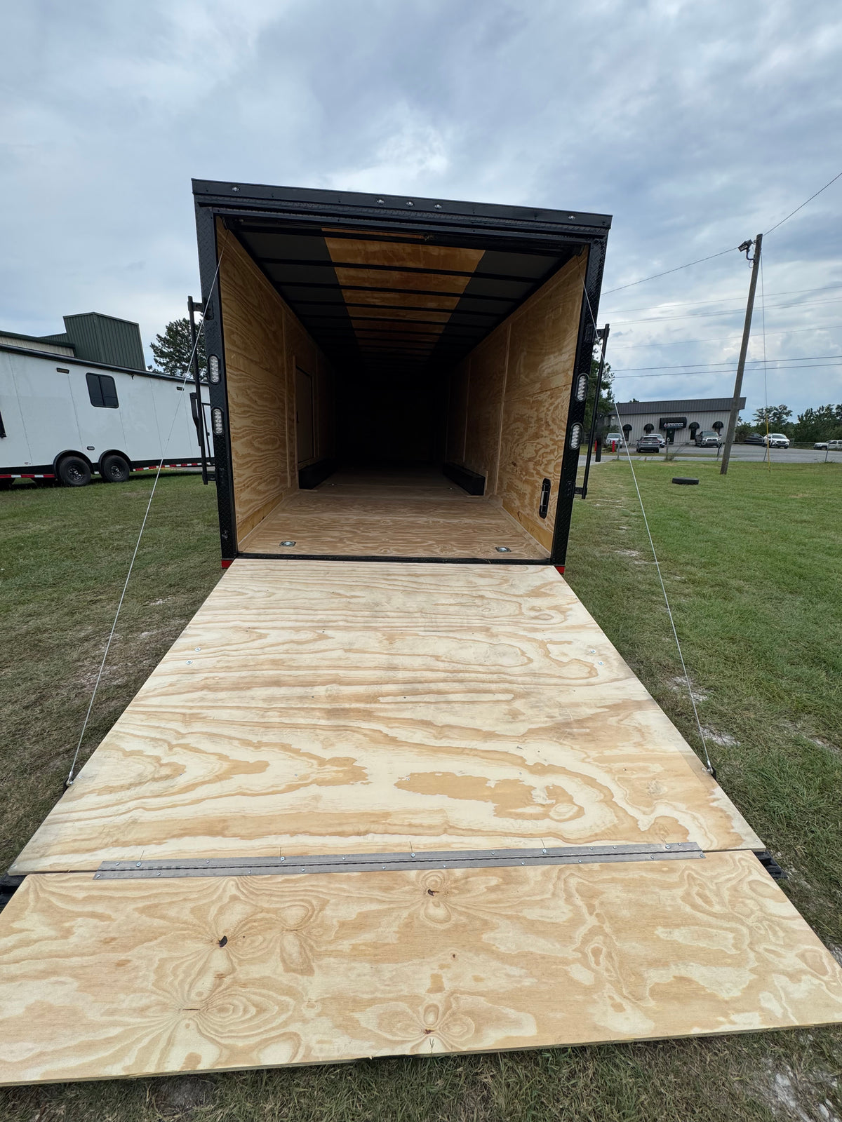 8.5x36TTA5 Black Enclosed Car Hauler Trailer — image 7 of 9