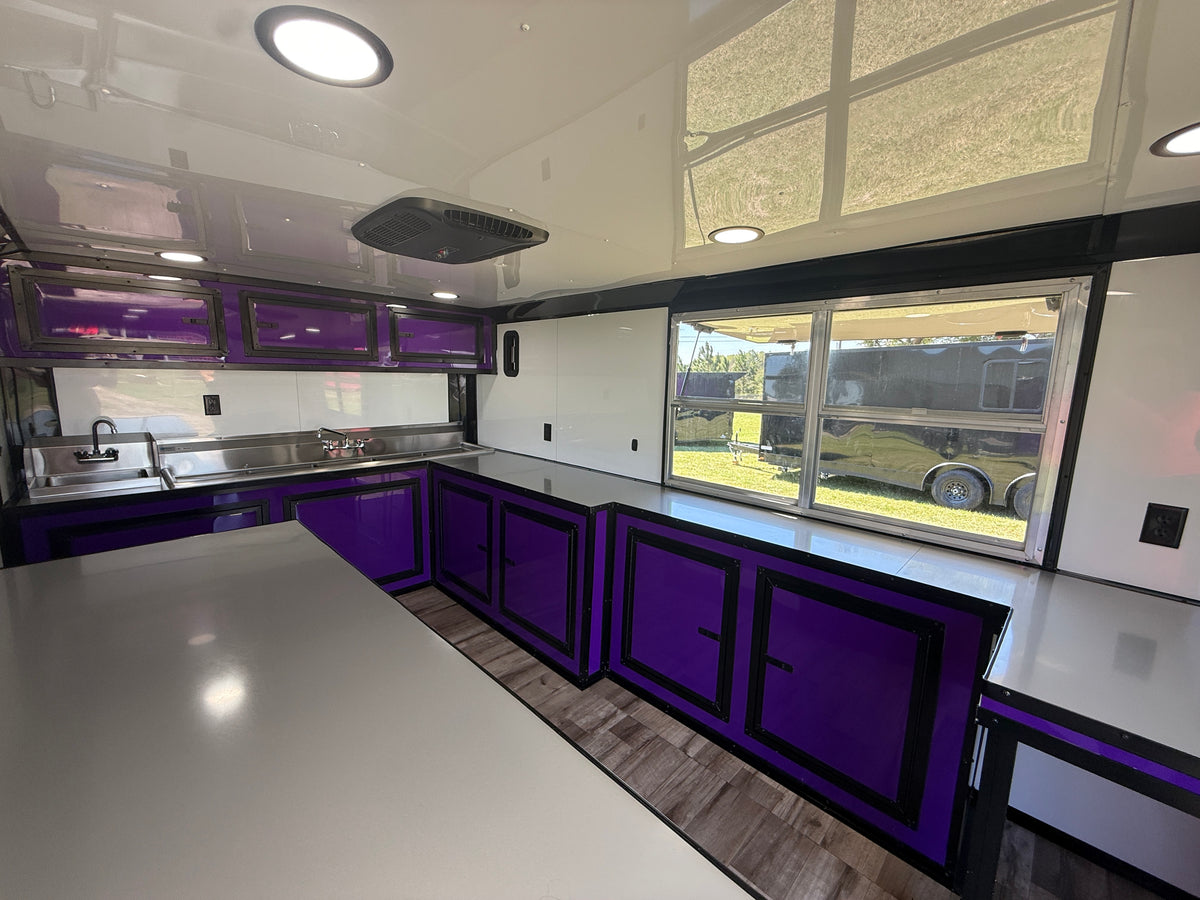8.5x14 Purple Beverage Concession Trailer | VIN 76271