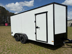 7X16TA White Standard Trailer BOP