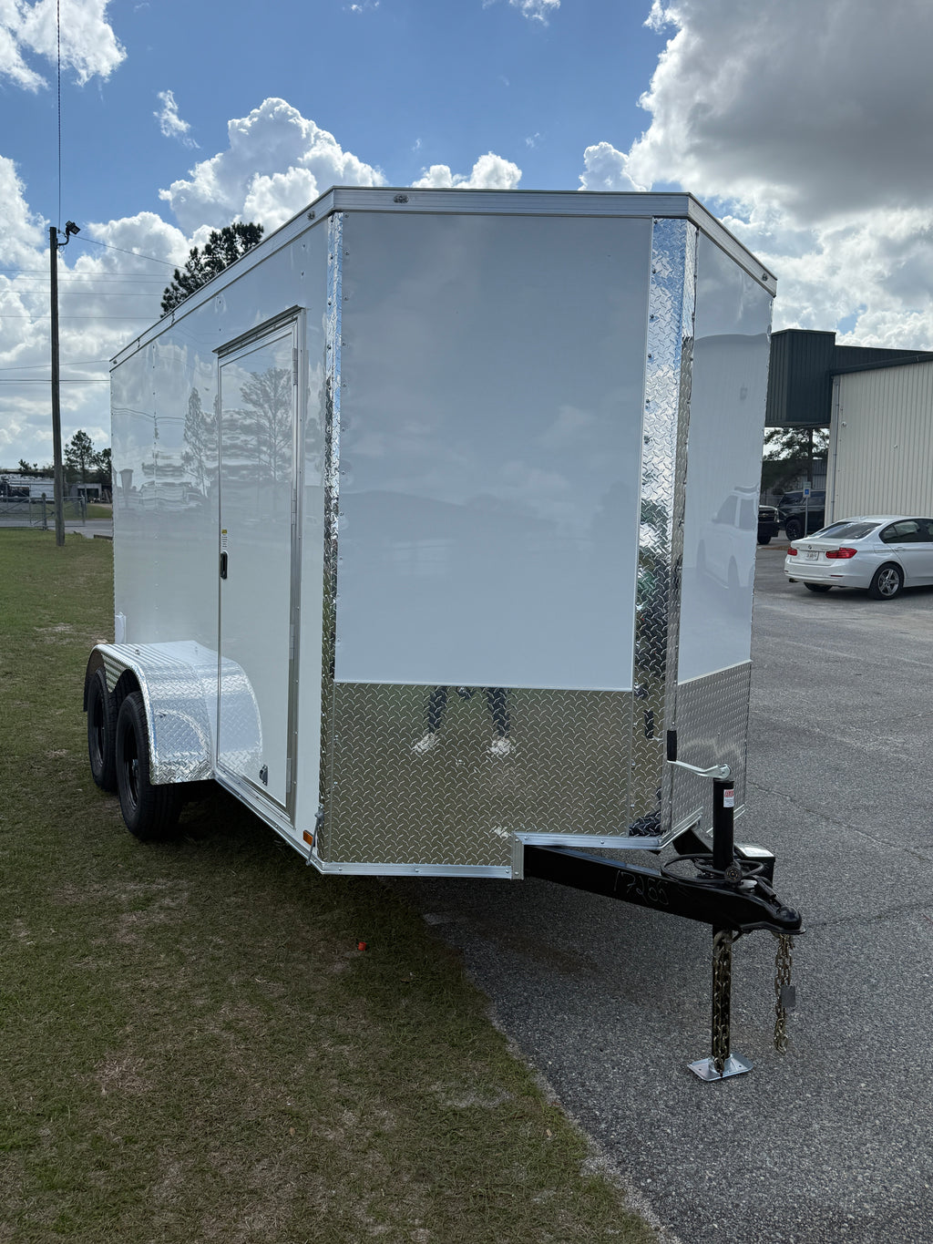 6X12TA White Standard Trailer