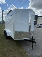 6X12TA White Standard Trailer