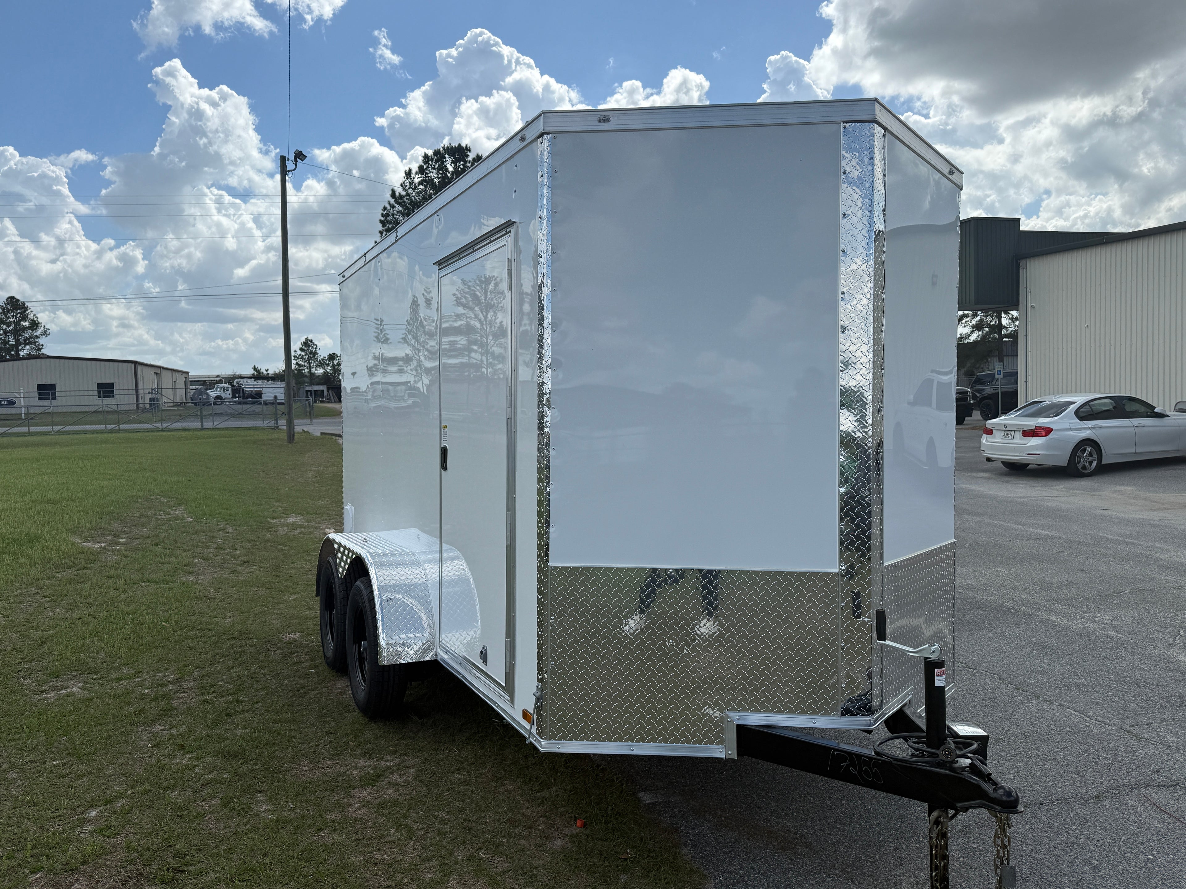 6X12TA White Standard Trailer