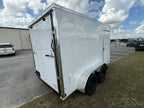 6X12TA White Standard Trailer