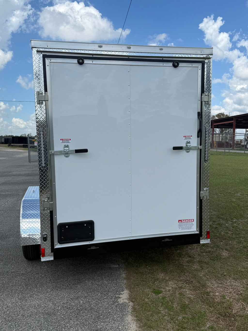 6X12TA White Standard Trailer