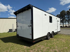 8.5X24TA3 White Race Ready Trailer