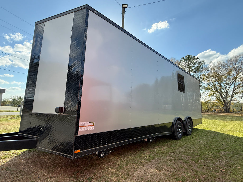 8.5X24TA3 Silver Race Ready Trailer