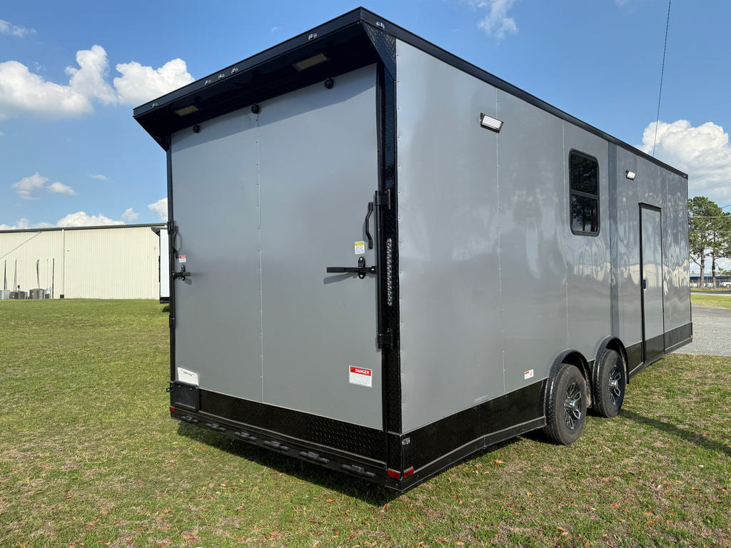 8.5X24TA3 Silver Race Ready Trailer