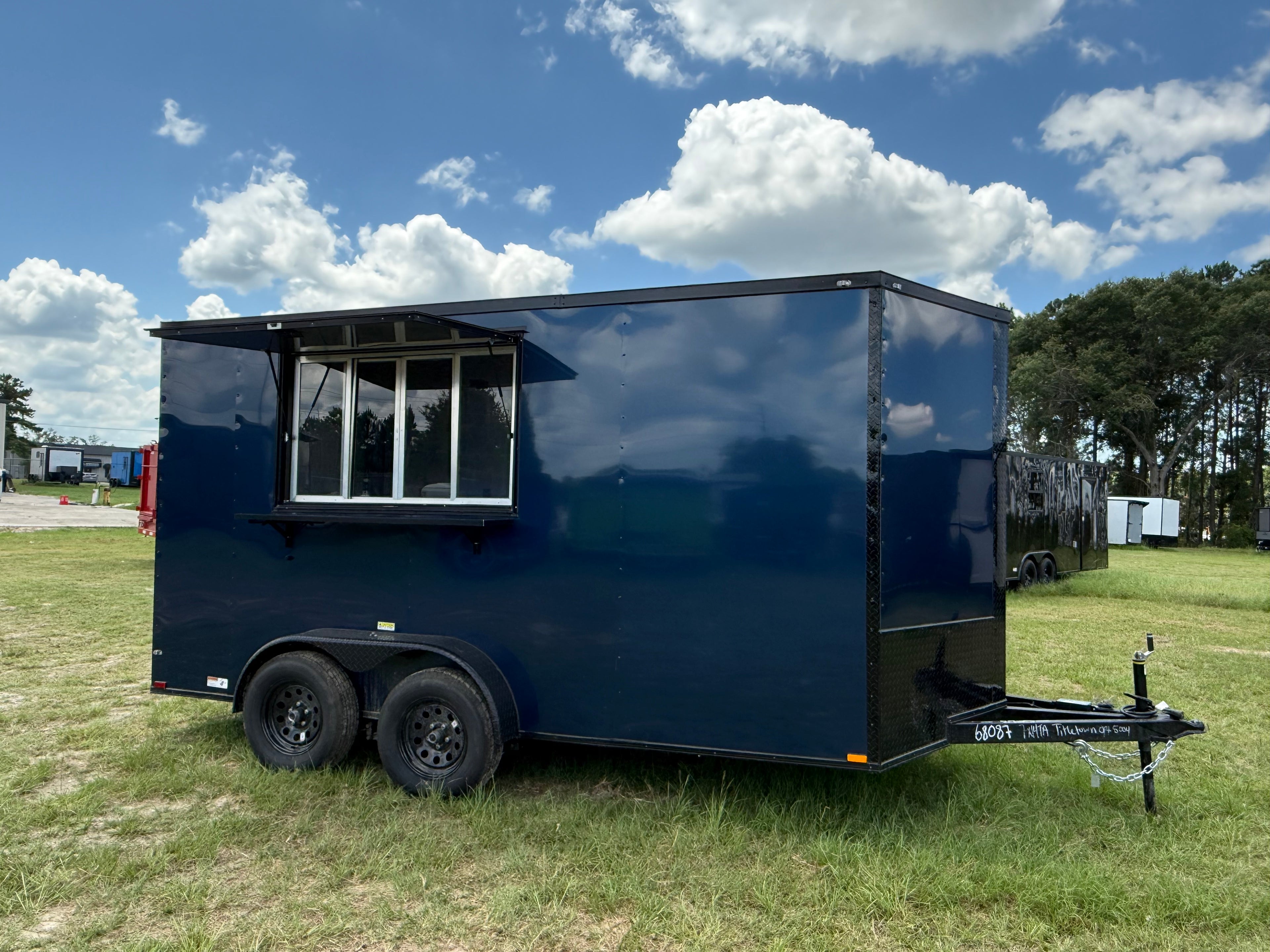 7X14TA Indigo Blue Concession Trailer
