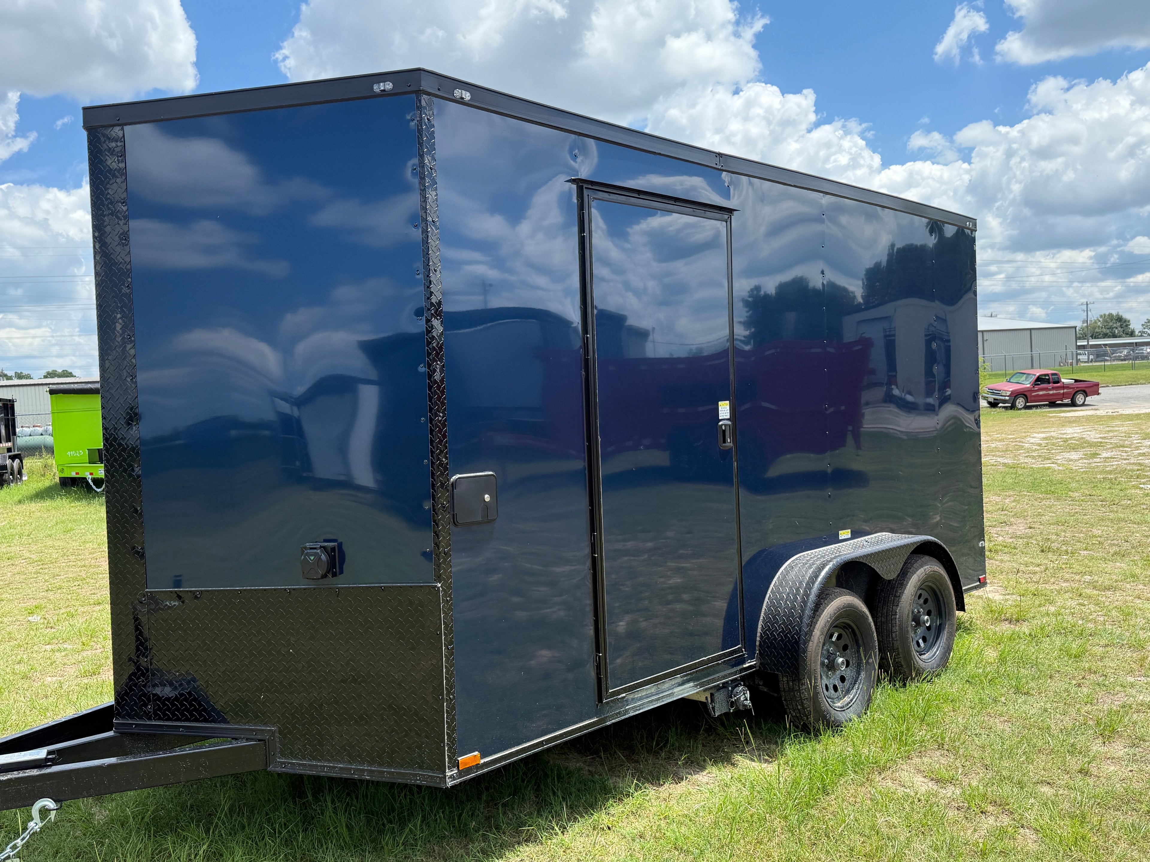 7X14TA Indigo Blue Beverage Concession Trailer