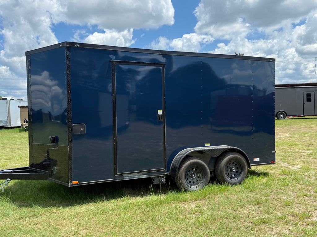 7X14TA Indigo Blue Concession Trailer