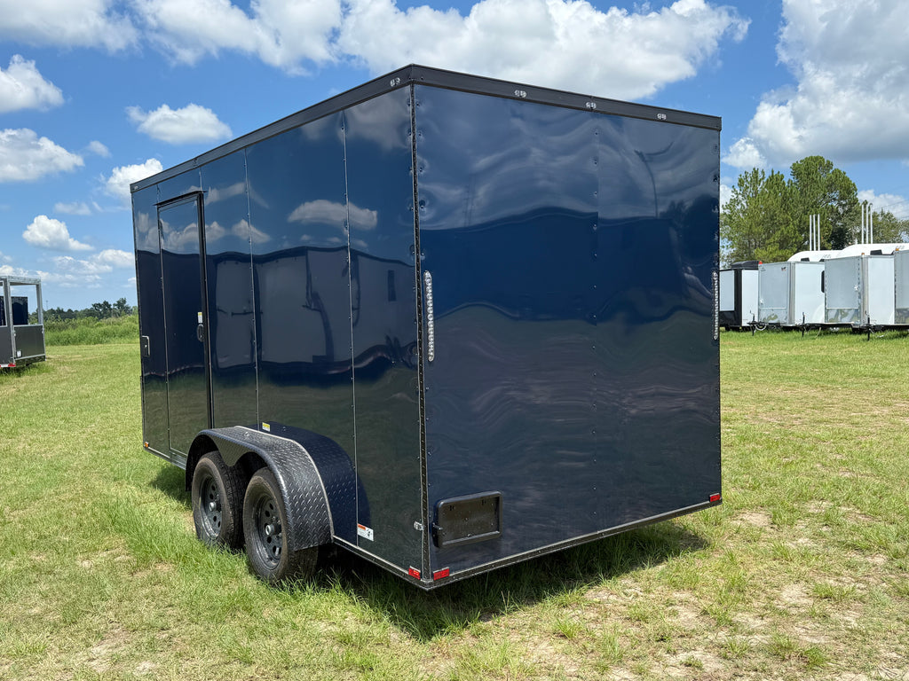 7X14TA Indigo Blue Concession Trailer