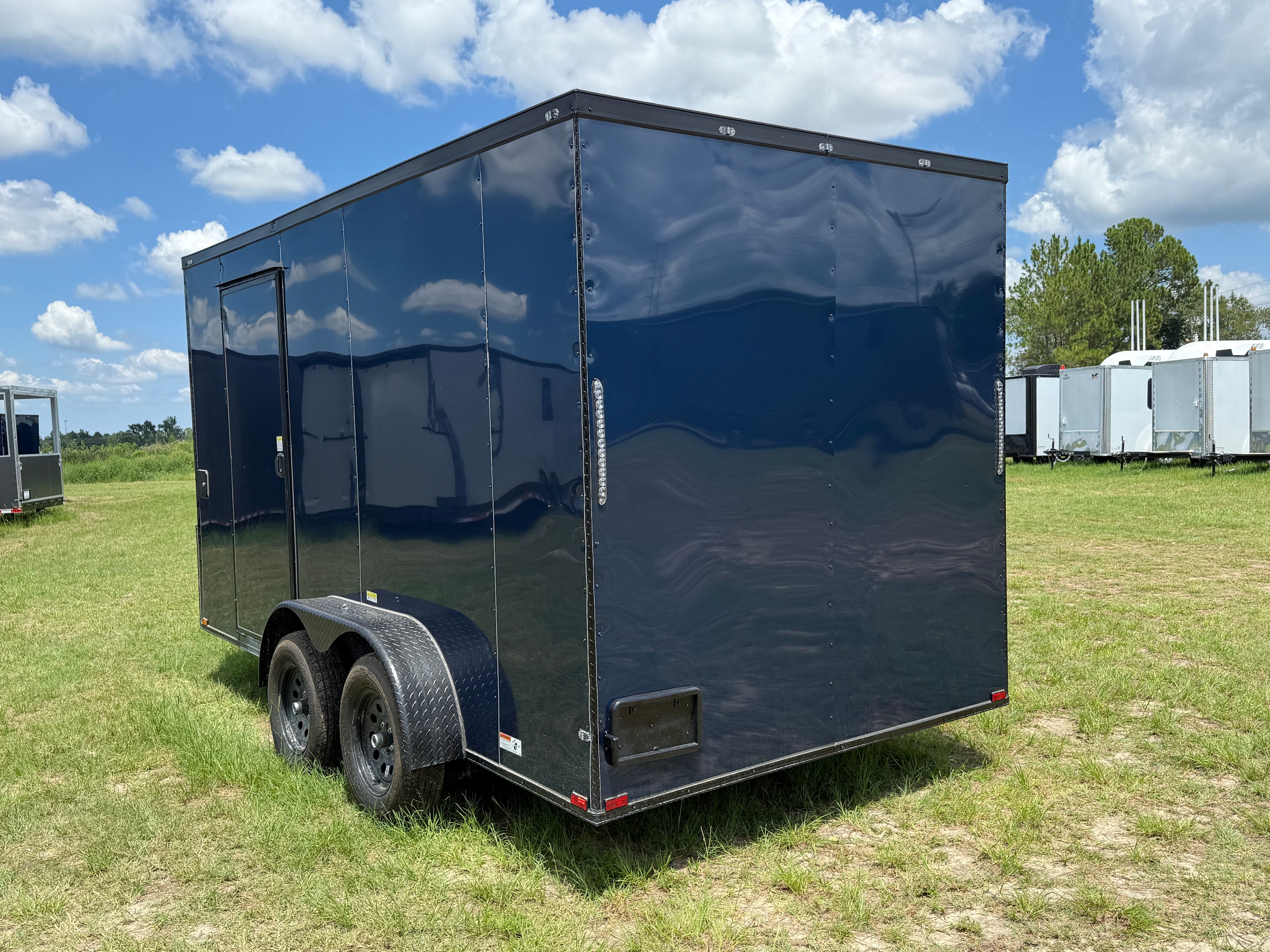 7X14TA Indigo Blue Concession Trailer