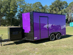 8.5x14 Purple Beverage Concession Trailer