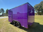 8.5x14 Purple Beverage Concession Trailer