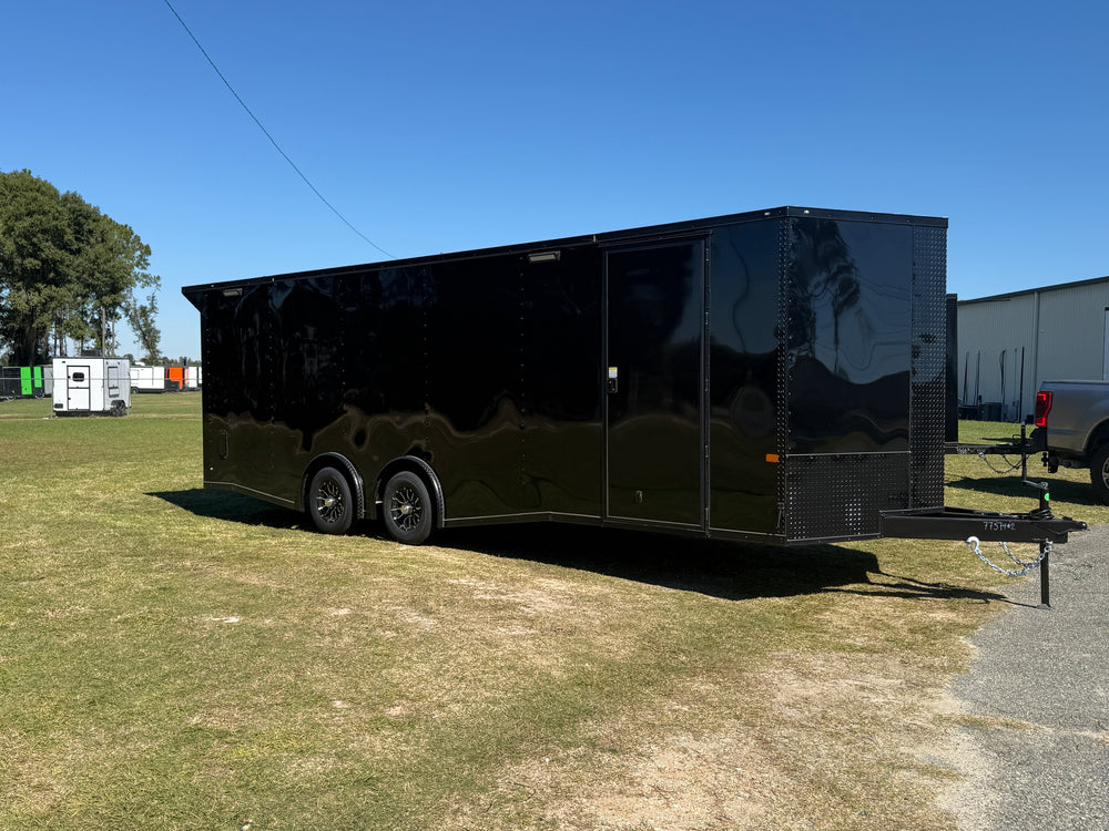 8.5X24TA Black Standard Car Hauler Trailer