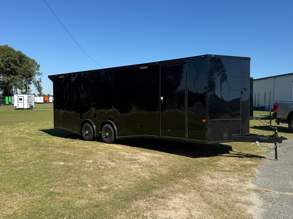 8.5X24TA Black Standard Car Hauler Trailer