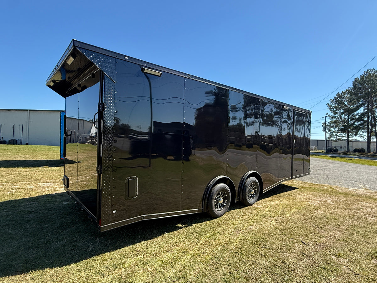 8.5X24TA Black Standard Car Hauler Trailer