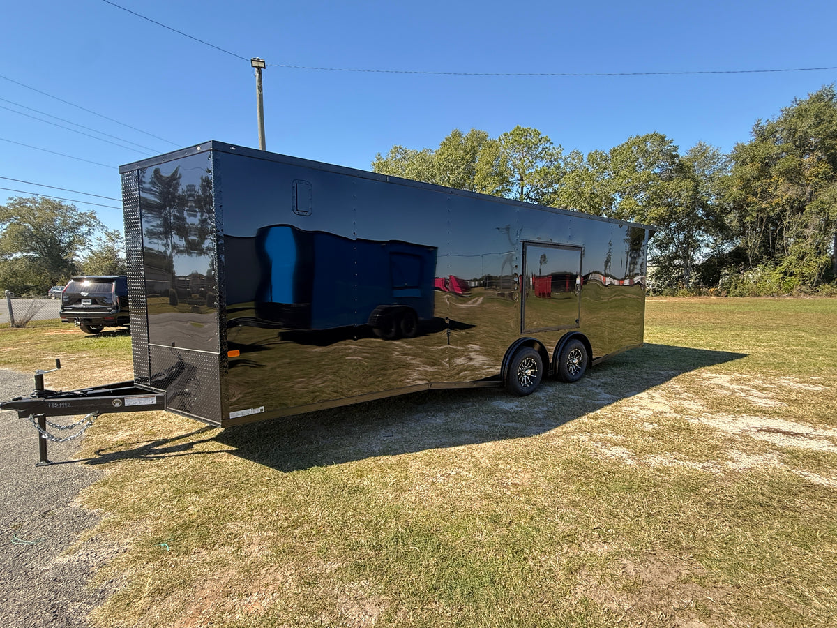 8.5X24TA Black Standard Car Hauler Trailer