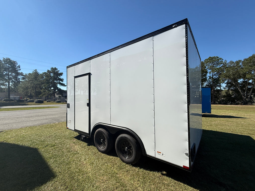 8.5X14 White Beverage Trailer Coffee