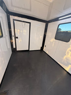 8.5X32 Black Hybrid Trailer | Full Bathroom