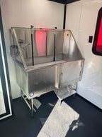 7X14TA Red Pet Grooming Trailer