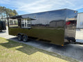 8.5X24TA3 Black Gullwing Porch Trailer