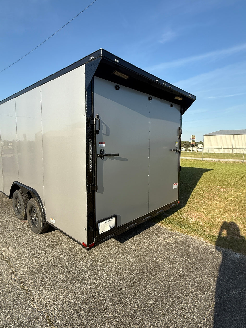 8.5X16TA Silver Car Hauler Trailer