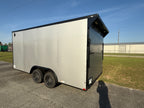 8.5X16TA Silver Car Hauler Trailer