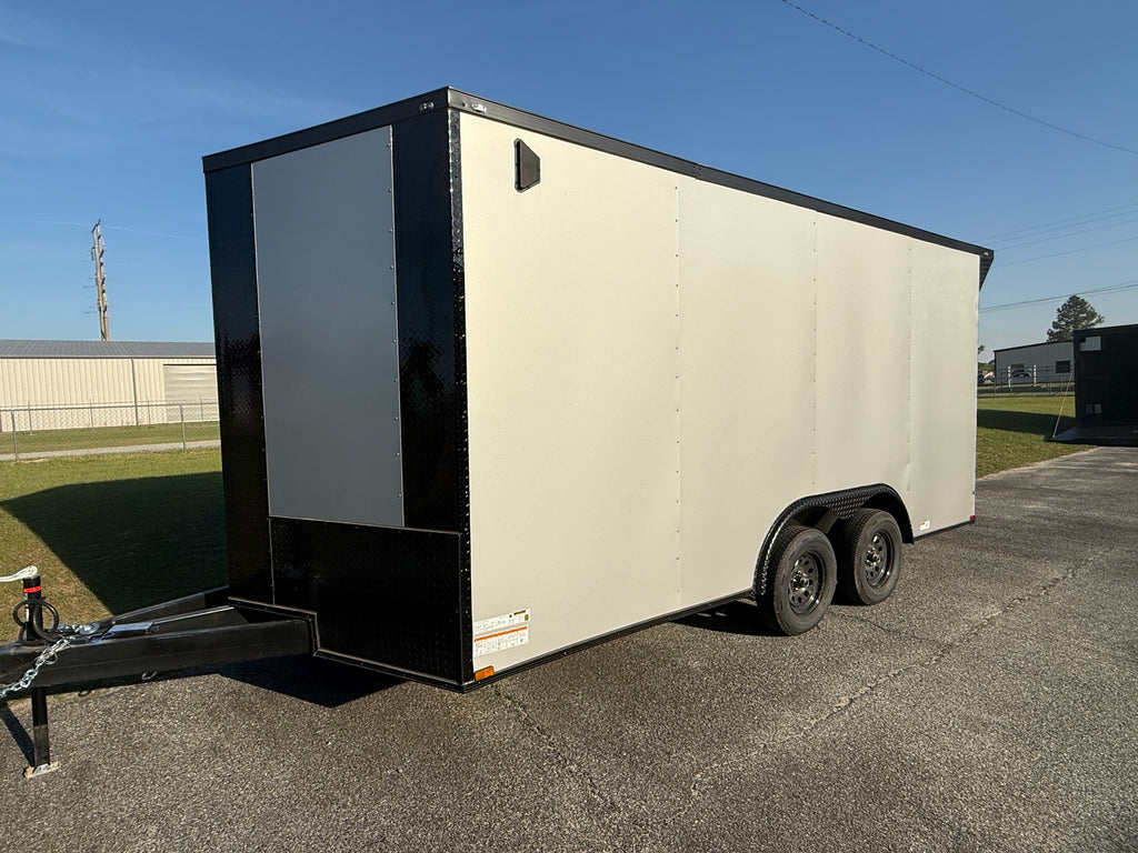 8.5X16TA Silver Car Hauler Trailer