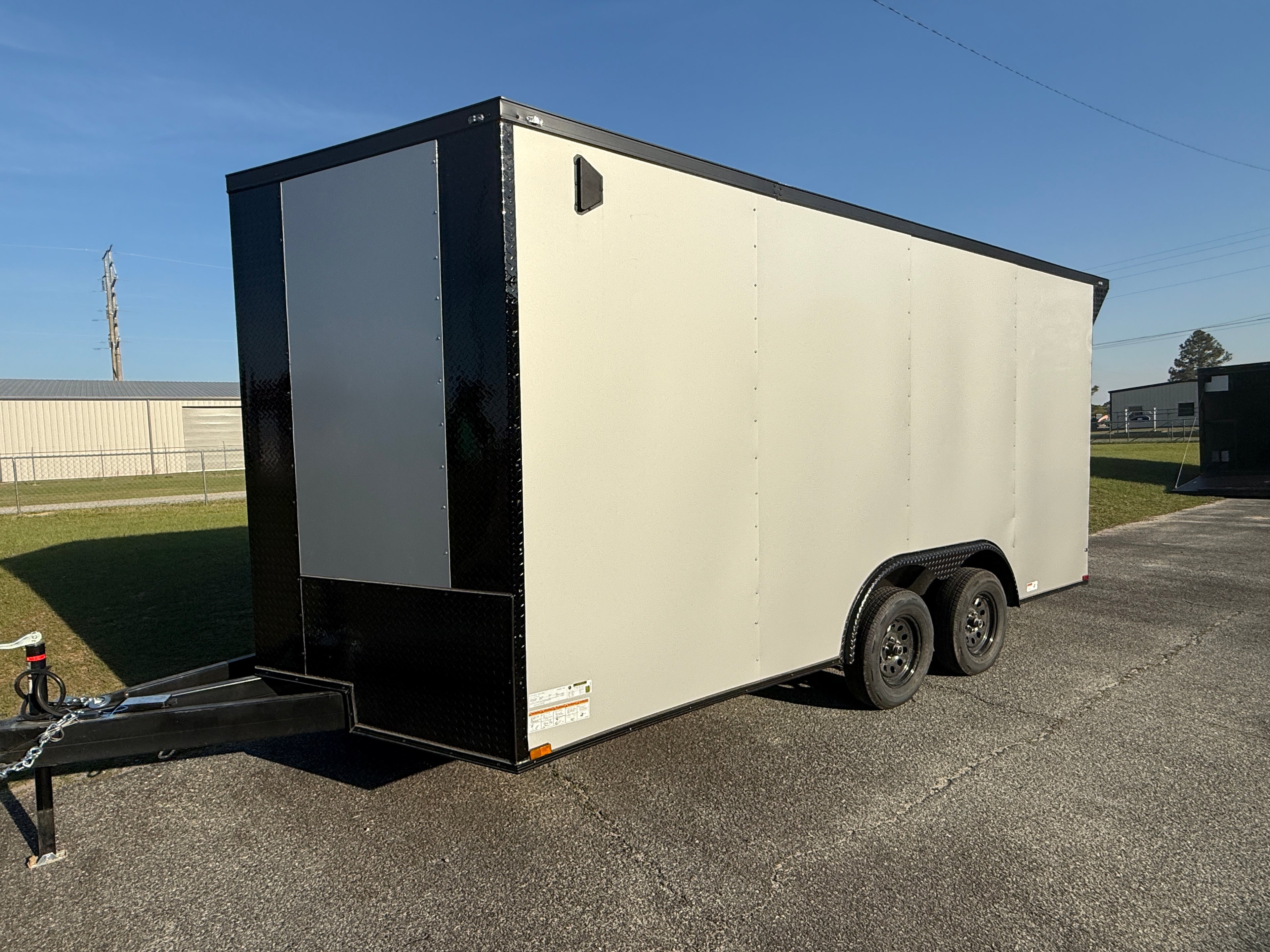 8.5X16TA Silver Car Hauler Trailer