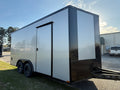 8.5X16TA Silver Car Hauler Trailer