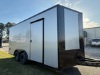 8.5X16TA Silver Car Hauler Trailer