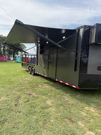 8.5X32TA Charcoal Hybrid Trailer | Living Quarters