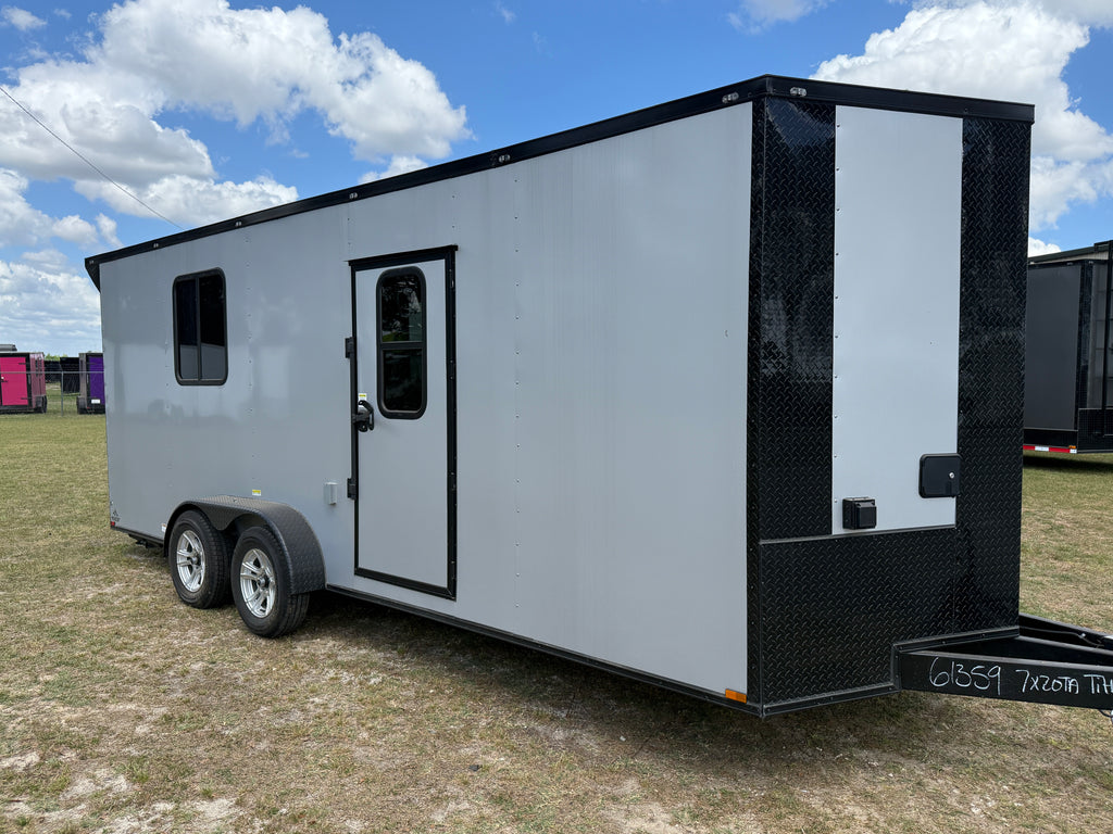 7X20TA Silver Race Ready Trailer