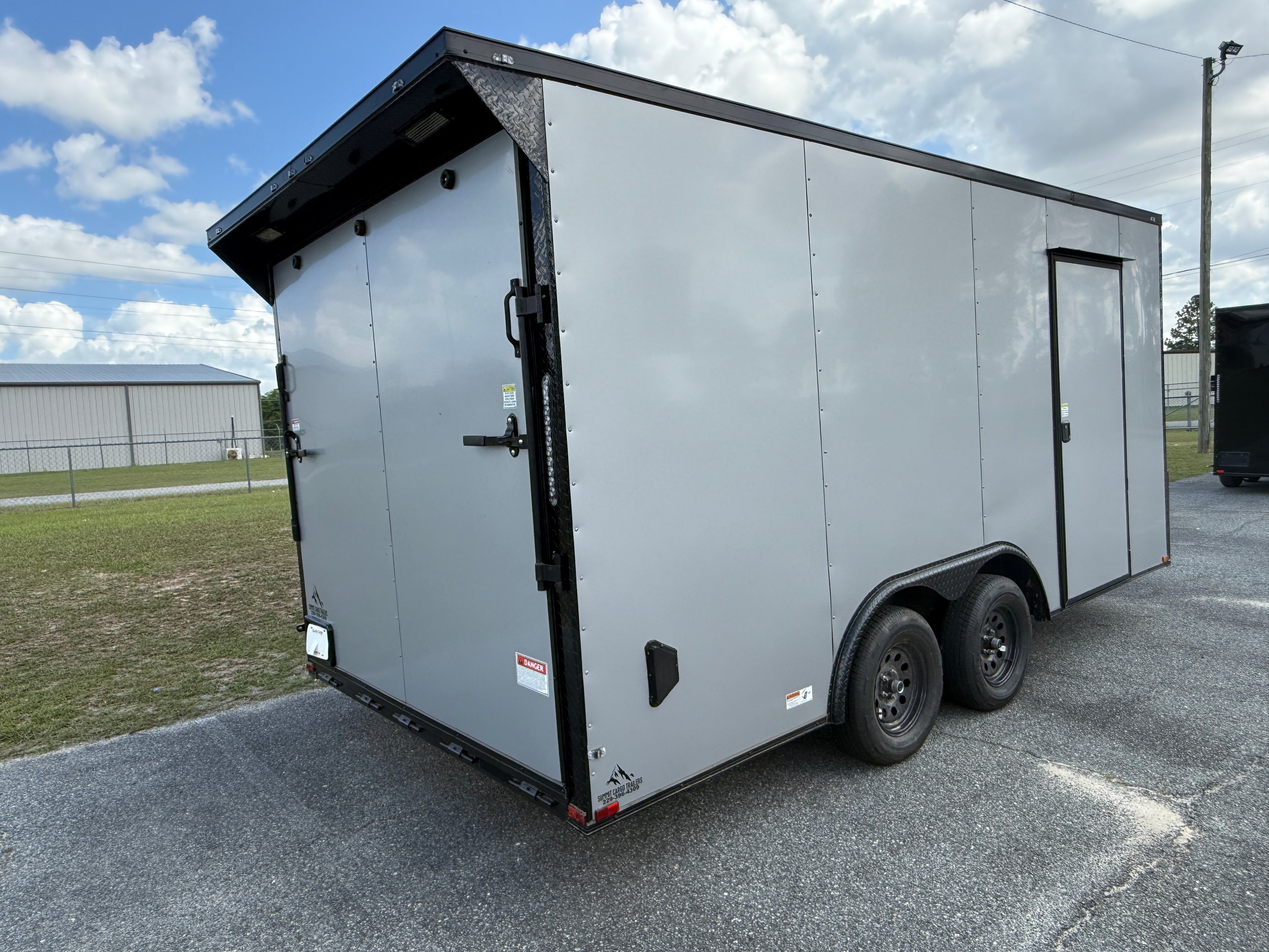8.5X16TA Silver RC Office Trailer