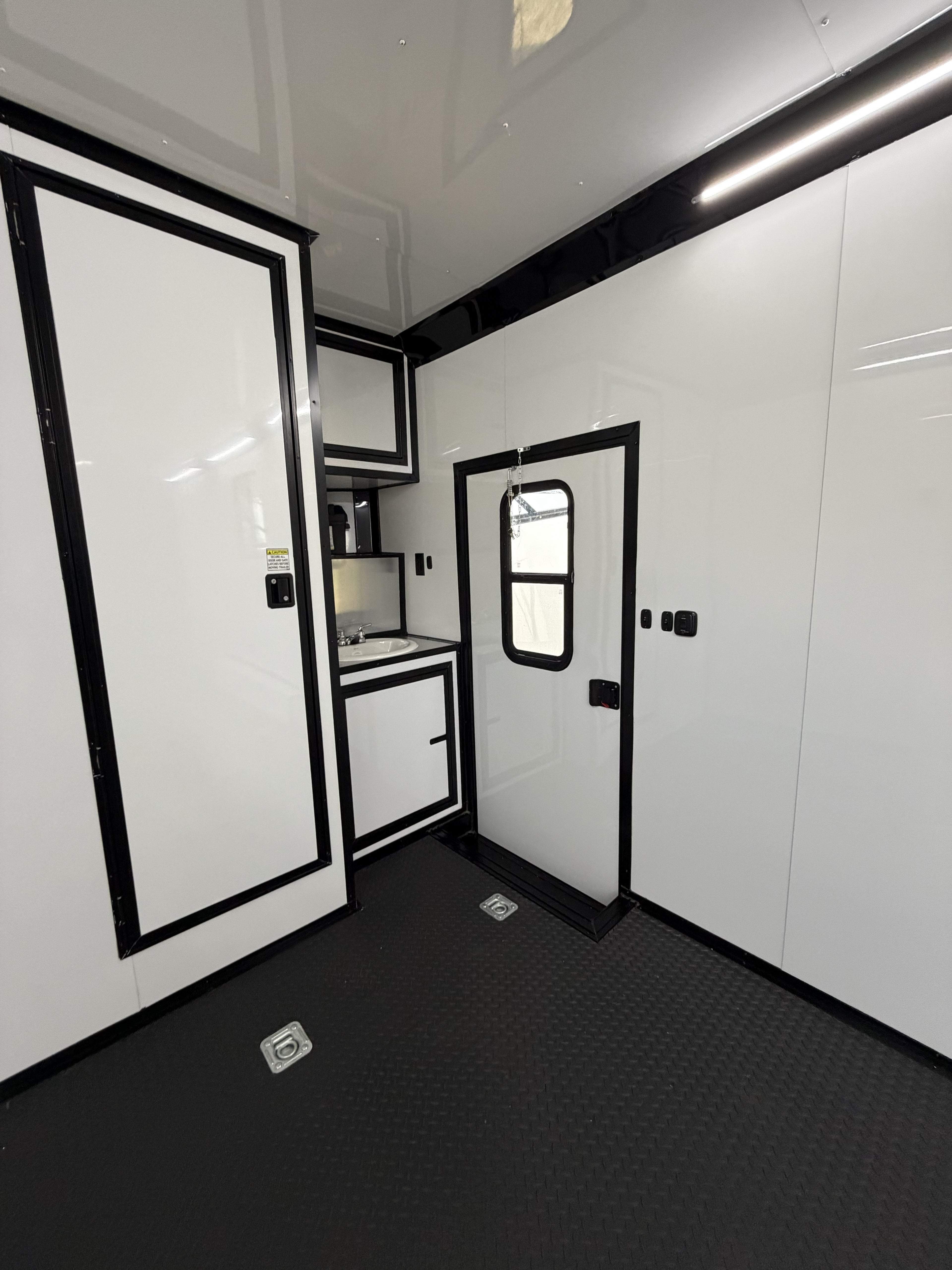 8.5X24TA3 White Race Ready Trailer