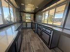 7X14TA Black Concession Trailer Coffee