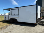 8.5X20TA White Concession Porch Trailer