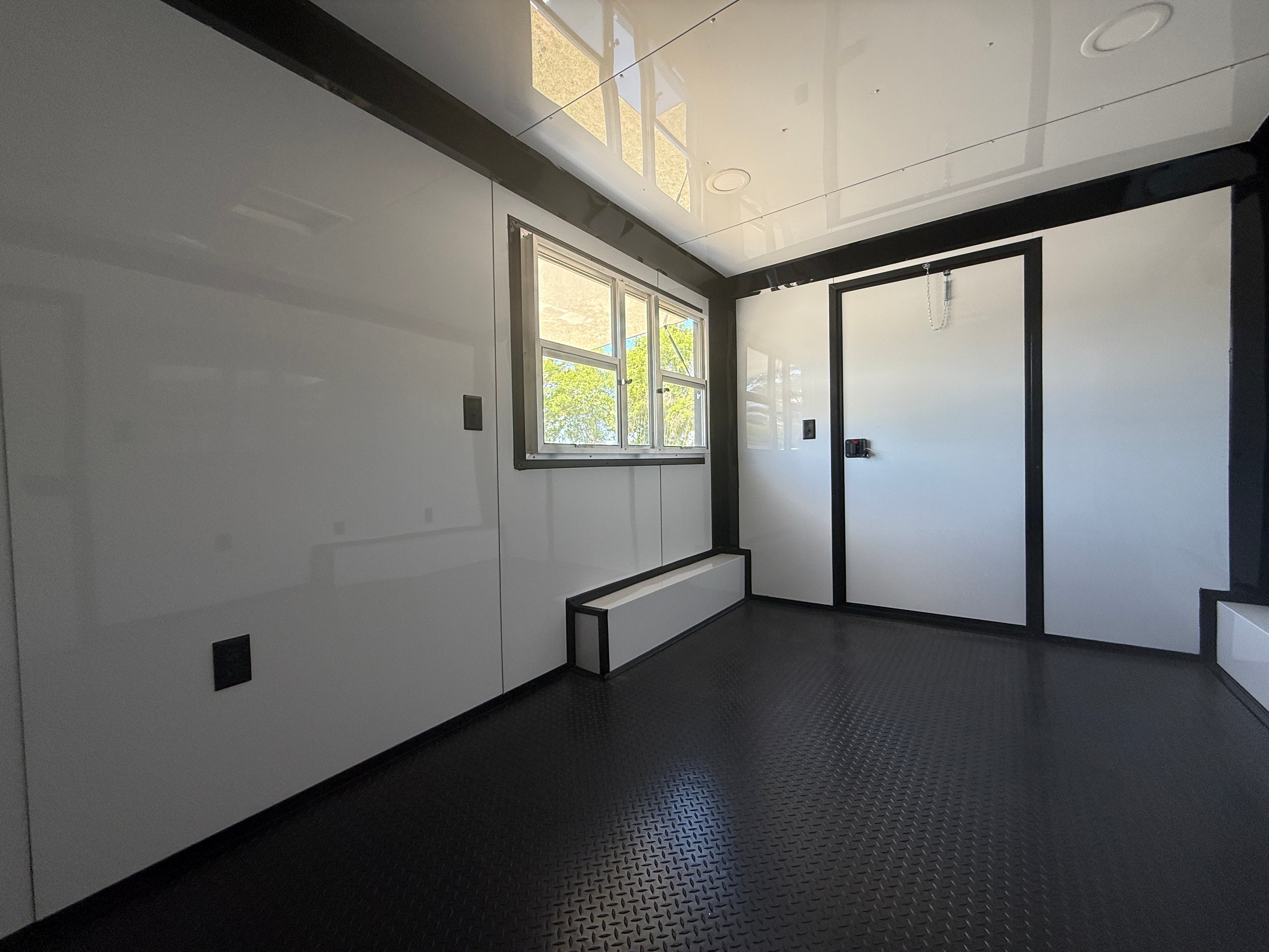 8.5X20TA White Concession Porch Trailer