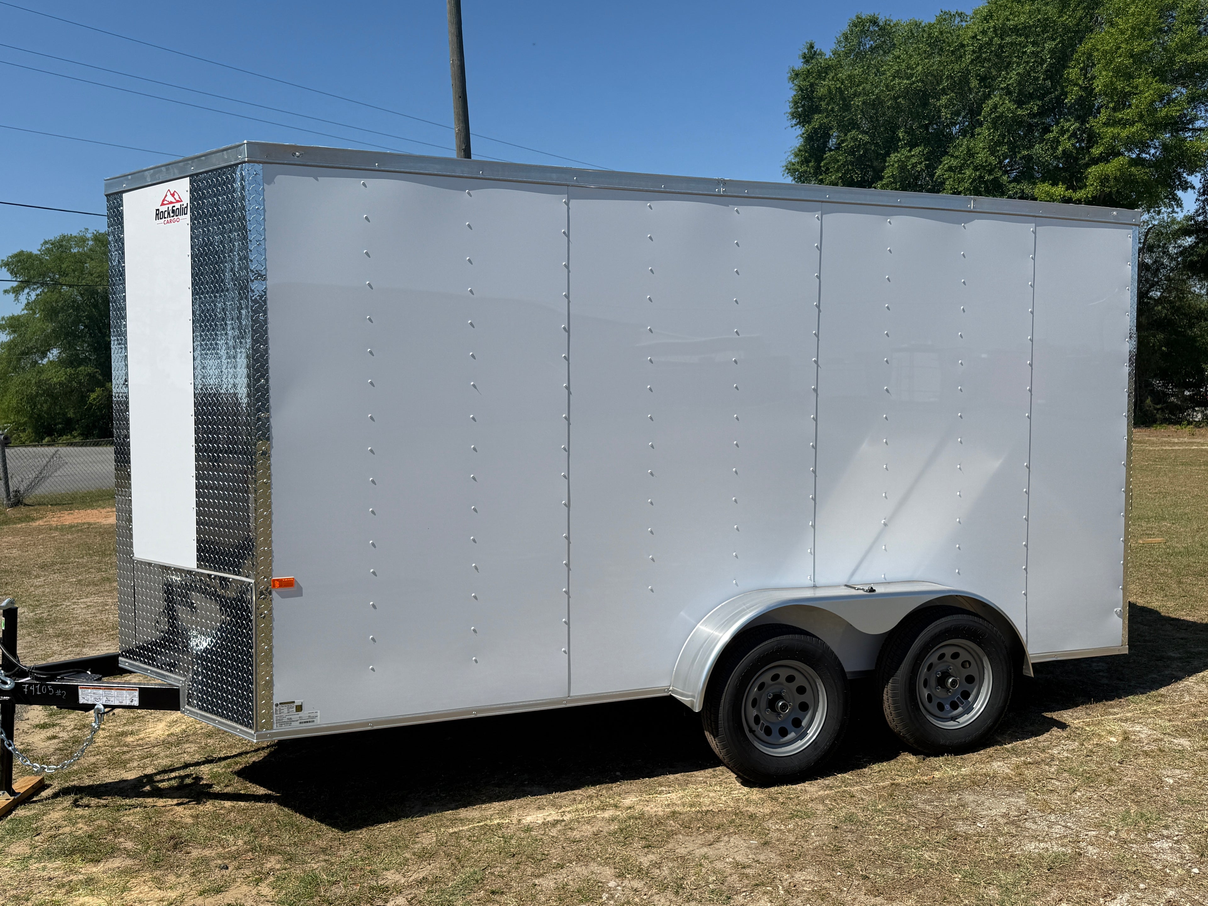 6X14TA White Standard Trailer